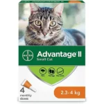 Advantage II For Small Cats (4 Pack)