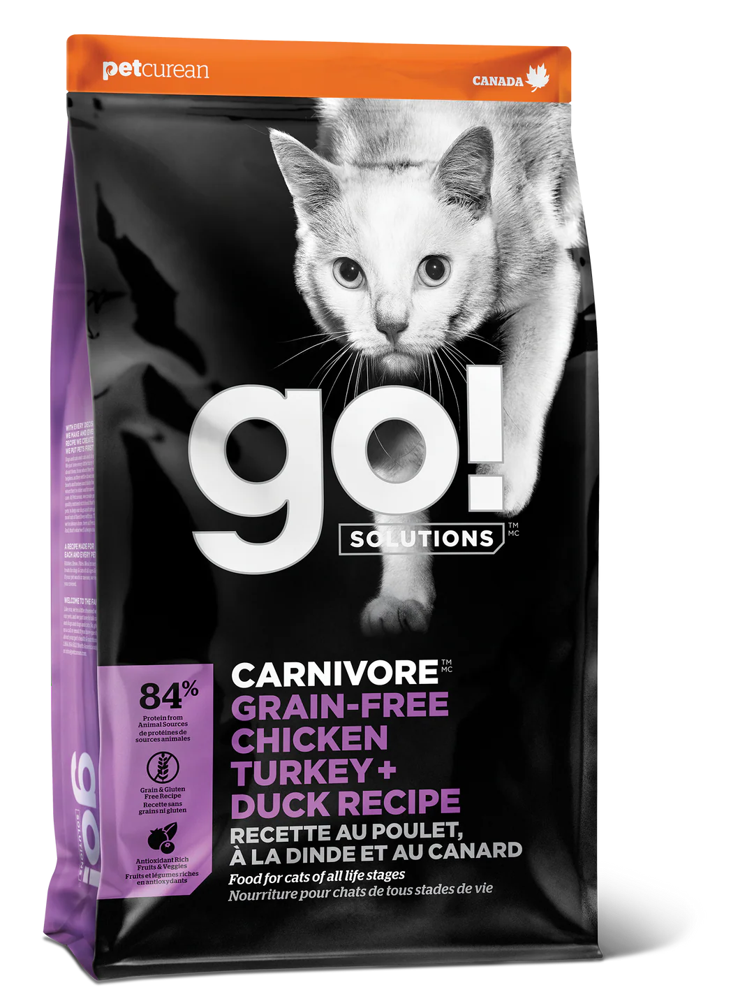 GS_CF_Carn_CTD_Medium_87dacad8-3e8b-44c0-9090-26baadfea4a2 Go! Carnivore - Chicken, Turkey + Duck Cat Food (3 LB) - Image 1