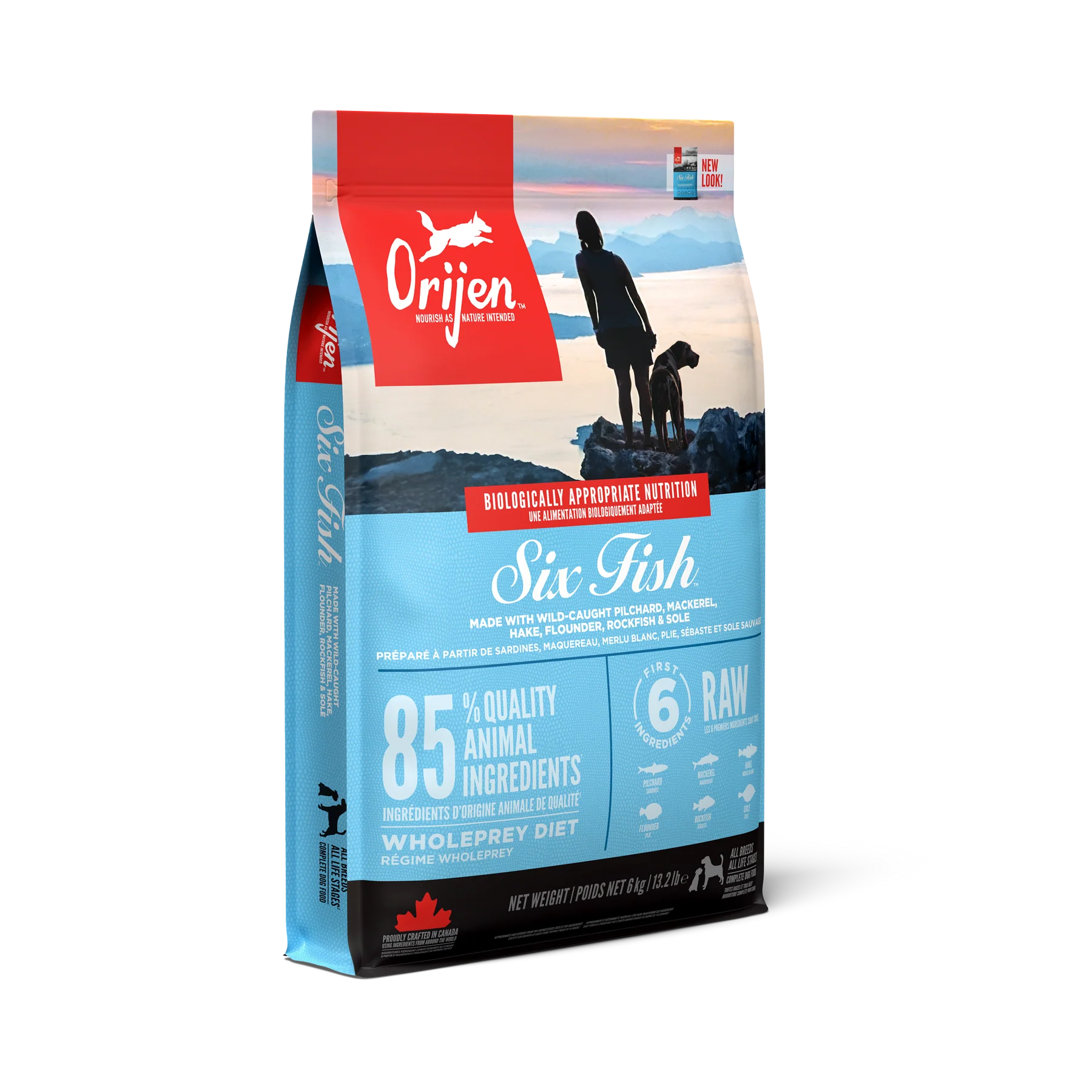 Orijen Six Fish Dog Food (25 LB) - Image 1