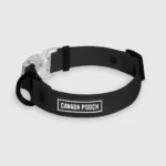 Canada Pooch Waterproof Black Dog Collar (Medium)